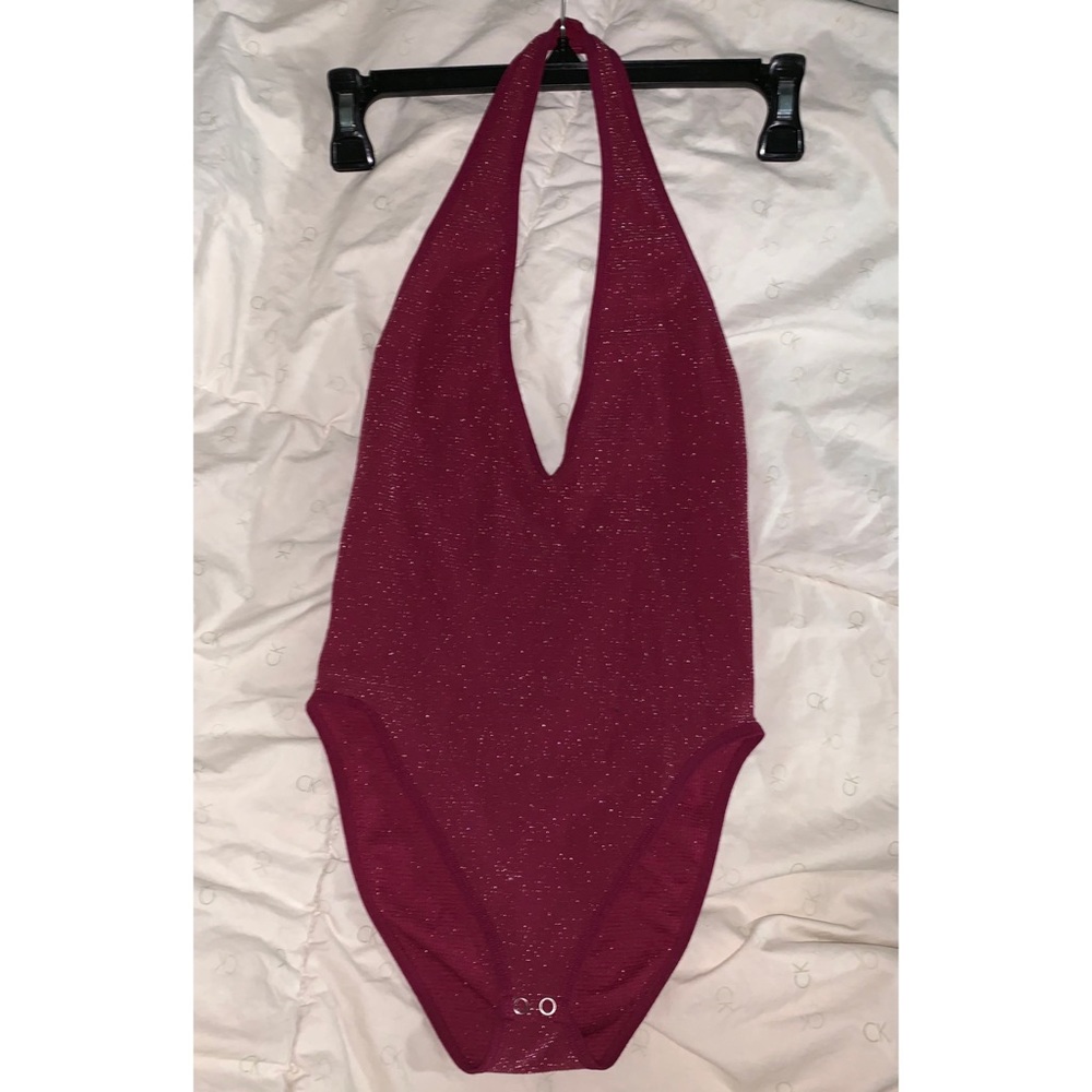 Forever 21 Backless halter bodysuit top